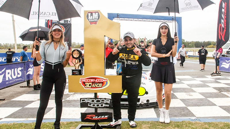 Alan Guevara celebró la obtención de la pole position y partirá desde la posición de privilegio en la primera serie de la Clase A | Prensa ProCar 4000
