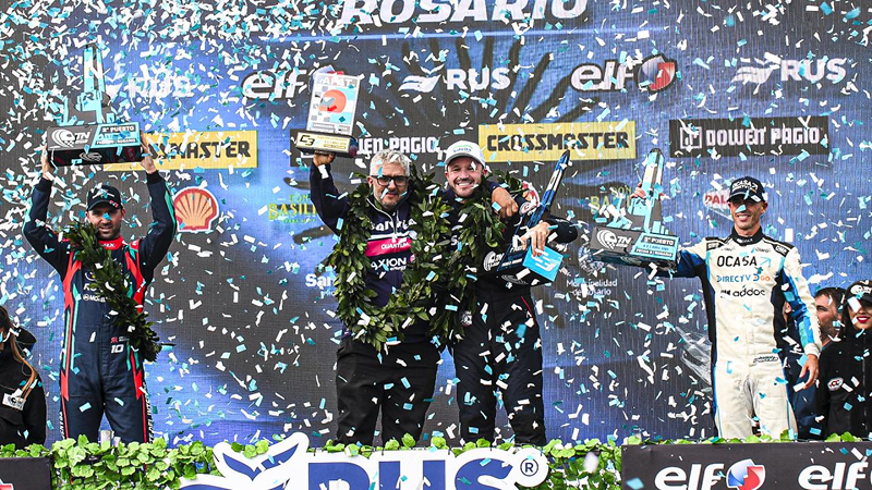 Agustín Canapino celebró en lo más alto del podio rosarino | Prensa TN Apat 