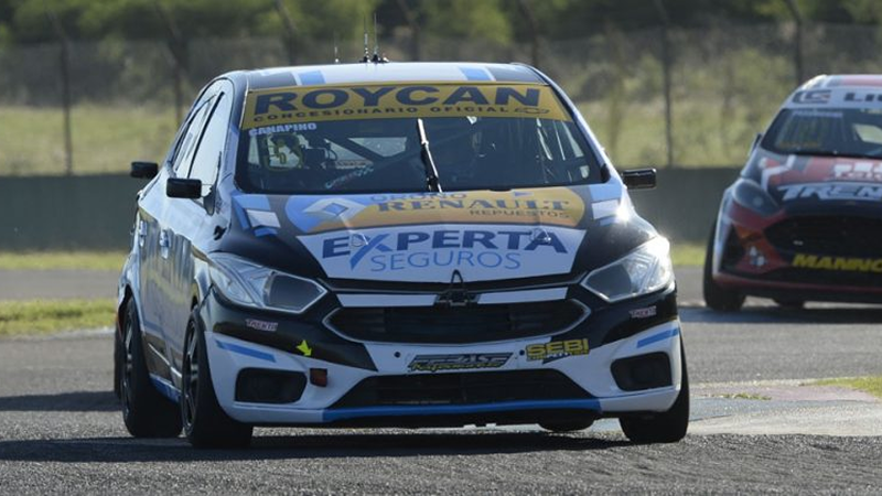 Matías Canapino sentenció su primera pole del año en Concordia escoltado por Stieglitz y el olavarriense Nicolás Pezzucchi | Prensa Turismo Pista