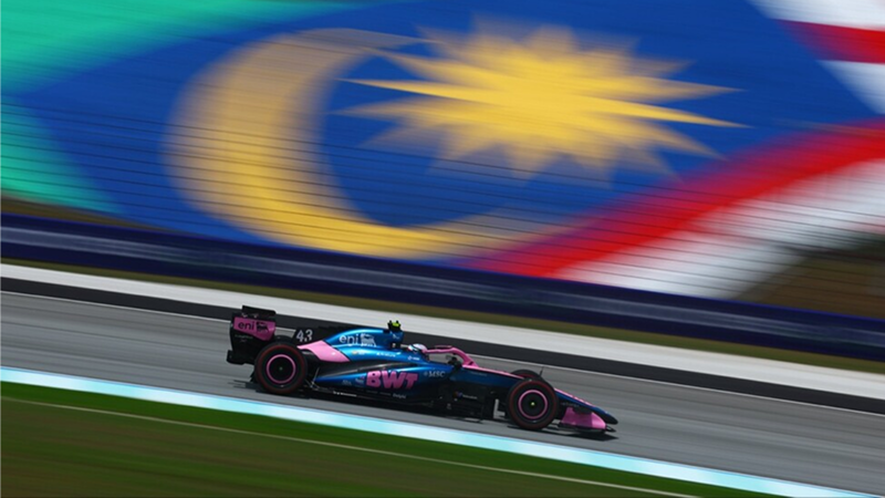 Franco Colapinto transita el circuito de Sepang al volante del Alpine A526 durante la sesión clasificatoria | Gentileza Alpine F1 Team