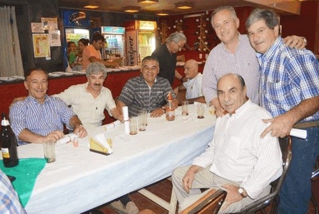 Participantes de Olavarría y 25 de Mayo. Mateo Amanzi, Abel Barrena, Occhi, Di Marco, Leandro Ferraris, el Negro Parisi y el Chueco Romero.
